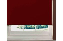 ColourMatch Thermal Blackout Roller Blind - 4ft - Poppy Red